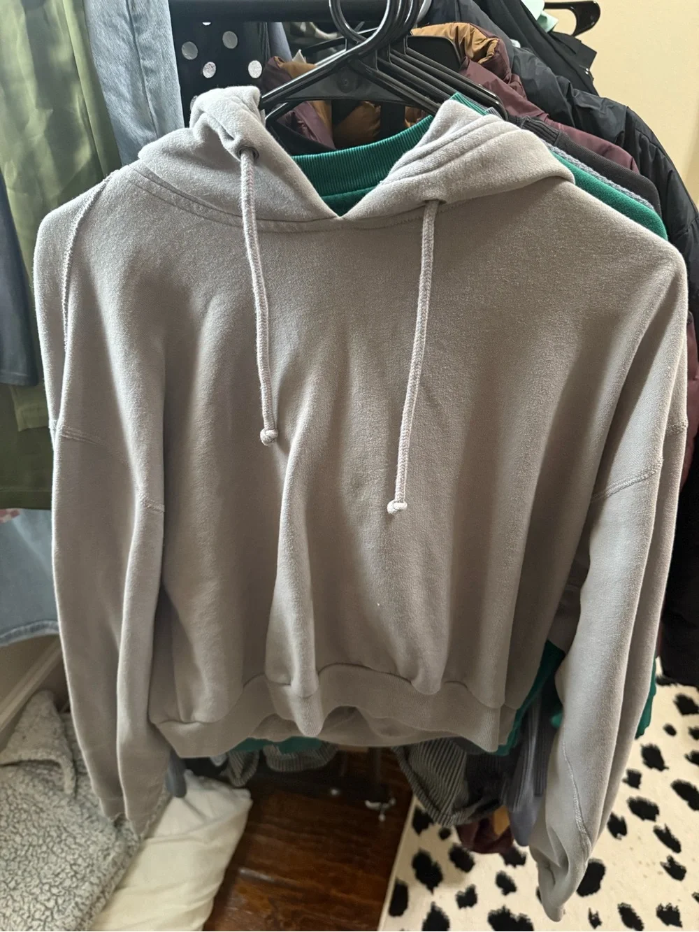 Abercrombie & Fitch Light Gray Pullover Hoodie - Picture 1 of 3